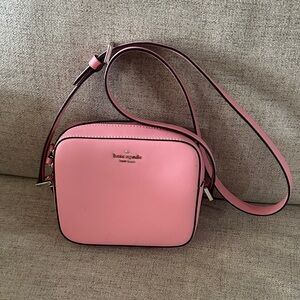 NWOT Kate Spade Staci Mini Crossbody Camera Bag blush/light pink